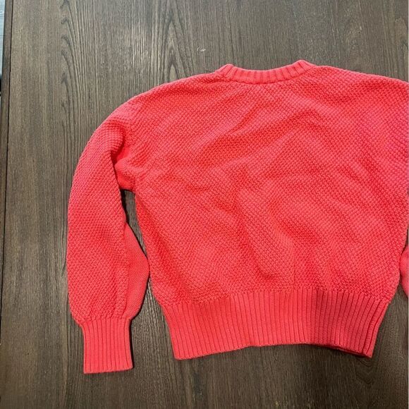 GAP Mix-Stitch Crew Neck Sweater Coral - Size M - Picture 9 of 10